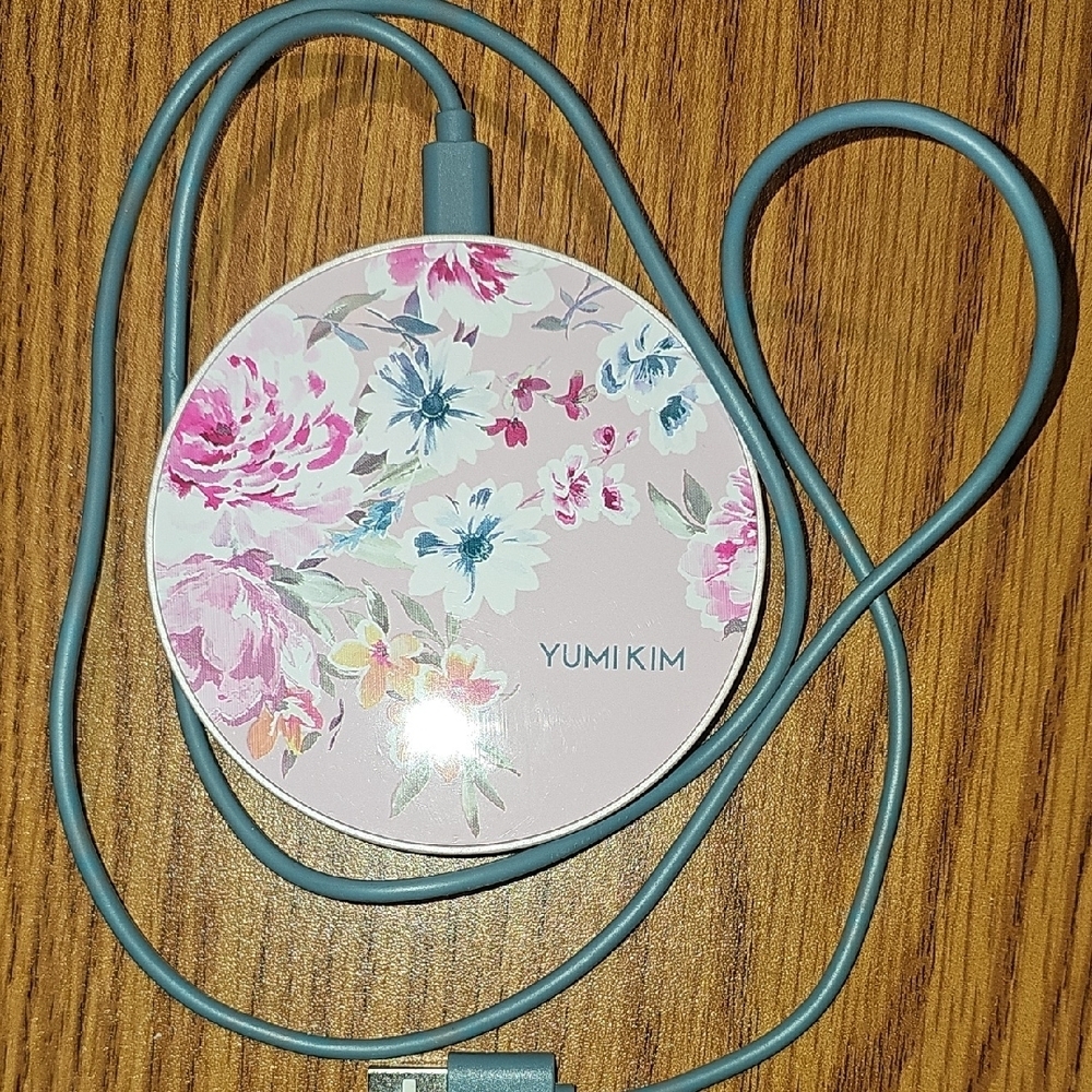Yumi Kim Pink and Blue Floral Charger - Like New